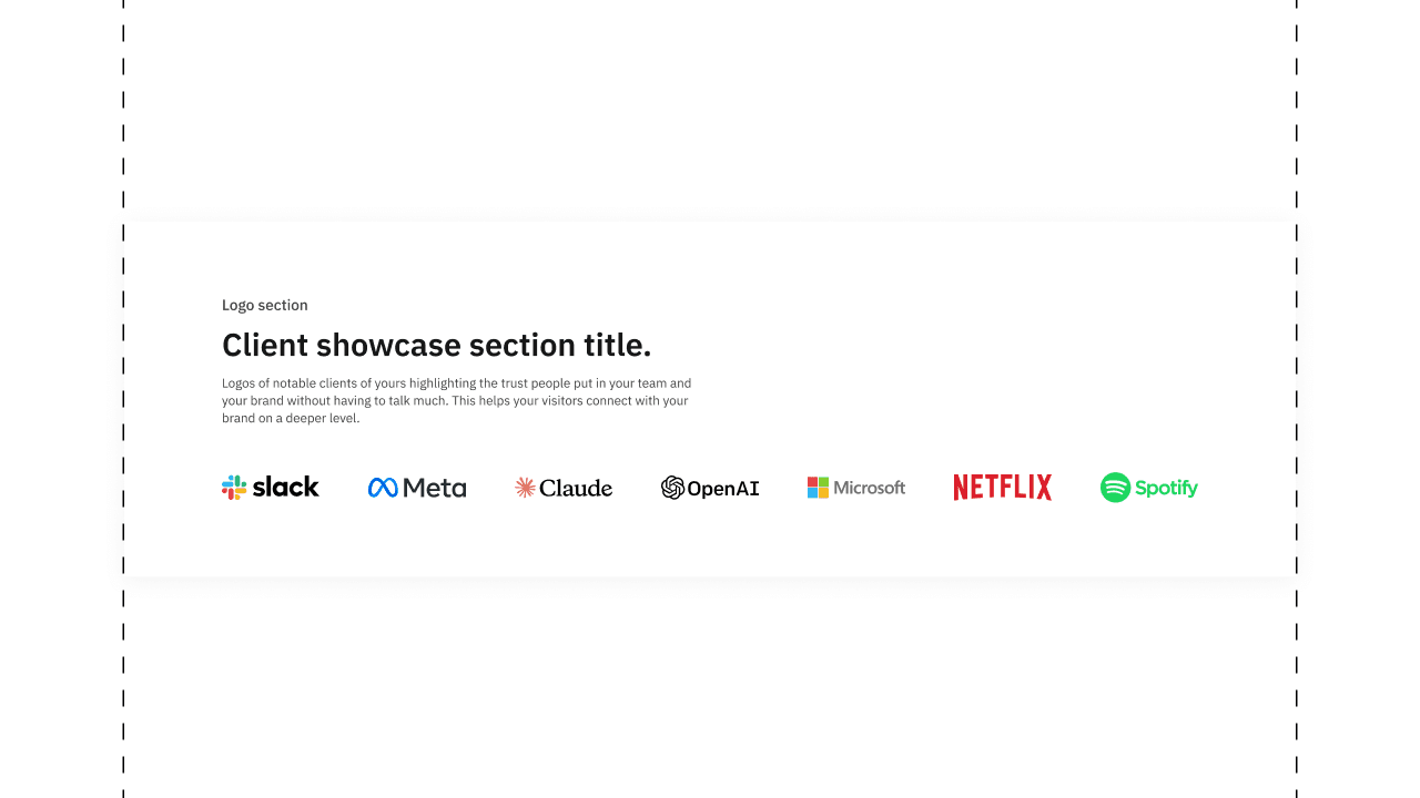 Landing page logos layout templates thumbnail